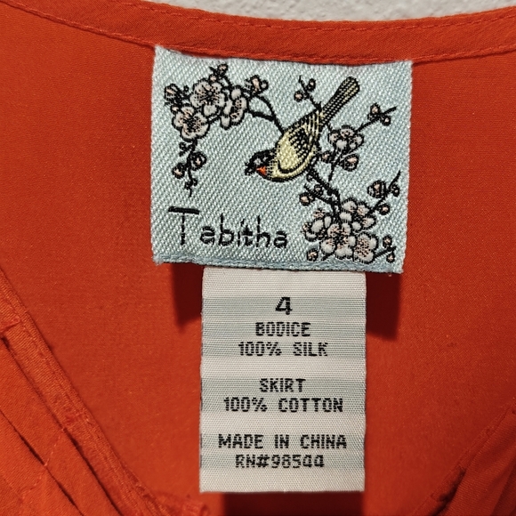 Anthropologie Tabitha Silk Dress Size 4 Bustling Avenues Runway Marble Pockets - Picture 4 of 6